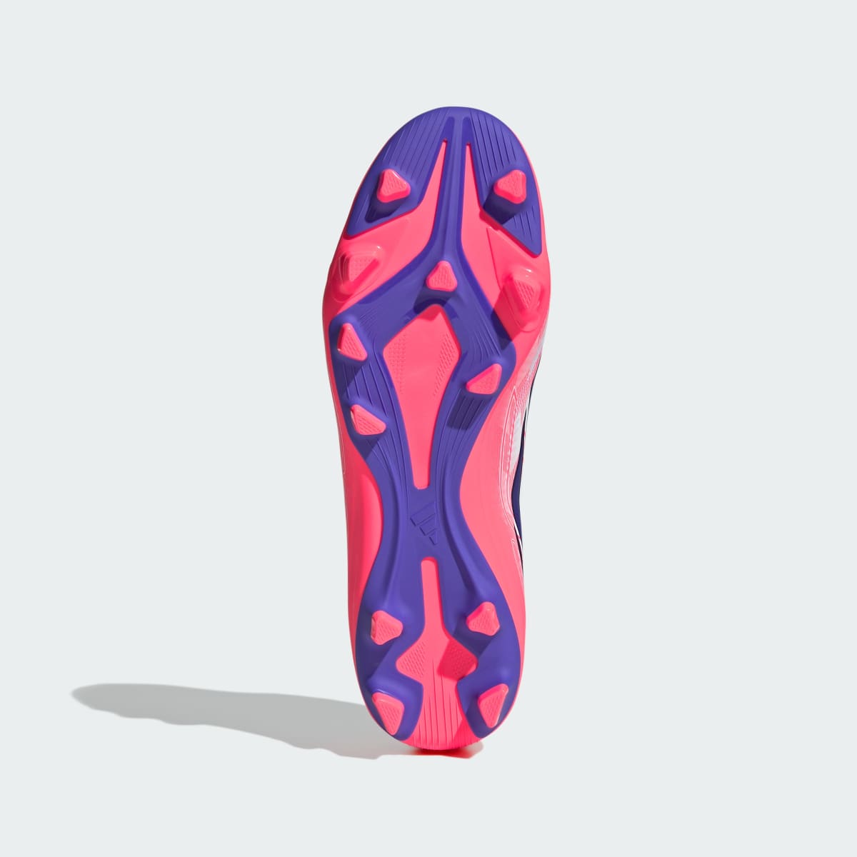 Adidas Women's F50 Hyperfast Club Firm Ground / Multi Ground Soccer Cleats - Cloud White / Solar Purple / Solar Turbo - Image 4