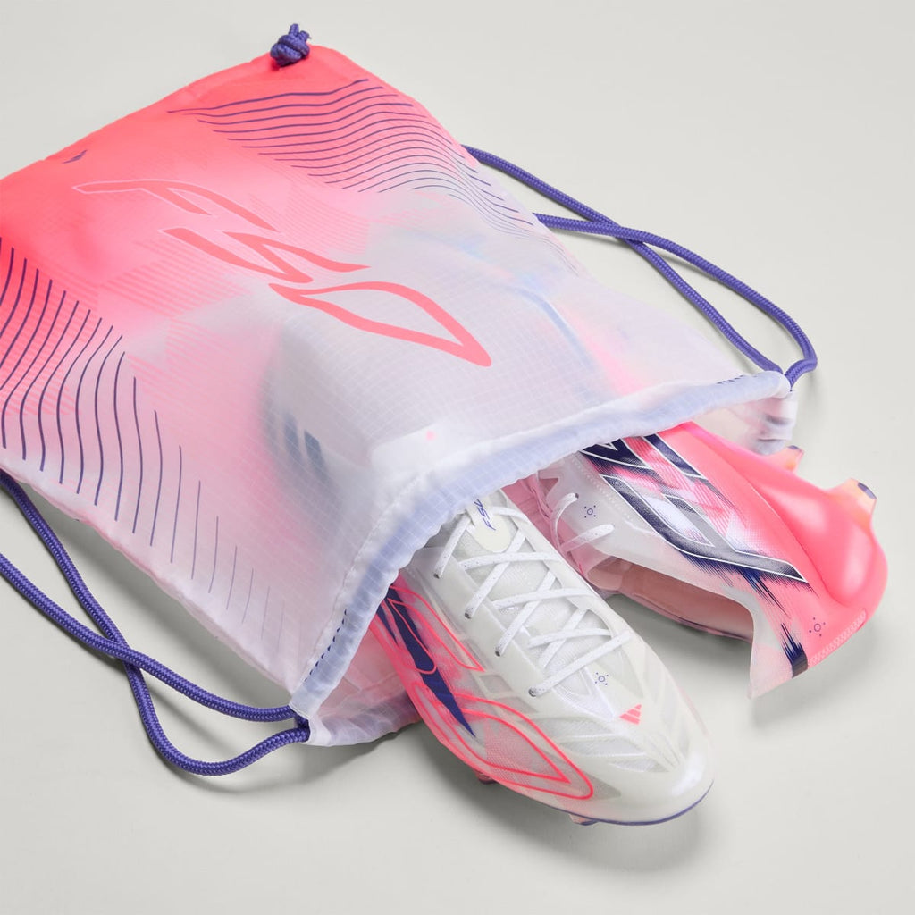 Adidas Women's F50 Hyperfast EVO Firm Ground Soccer Cleats - Cloud White / Solar Purple / Solar Turbo - Image 14