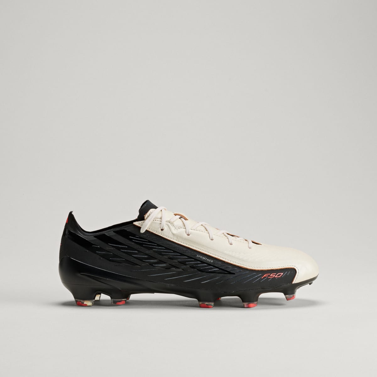 Adidas Men's F50 Hyperfast Elite L-TECH Firm Ground Cleats - Zero Metalic / Core Black / Solar Orange - Image 3