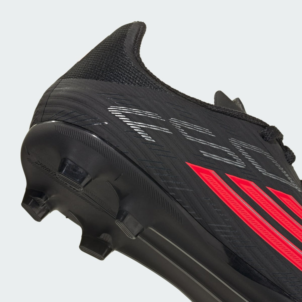 Adidas Kids' F50 LEAGUE Firm Ground / Multi Ground Soccer Cleats Kids - Core Black / Lucid Red / Core Black - Image 9
