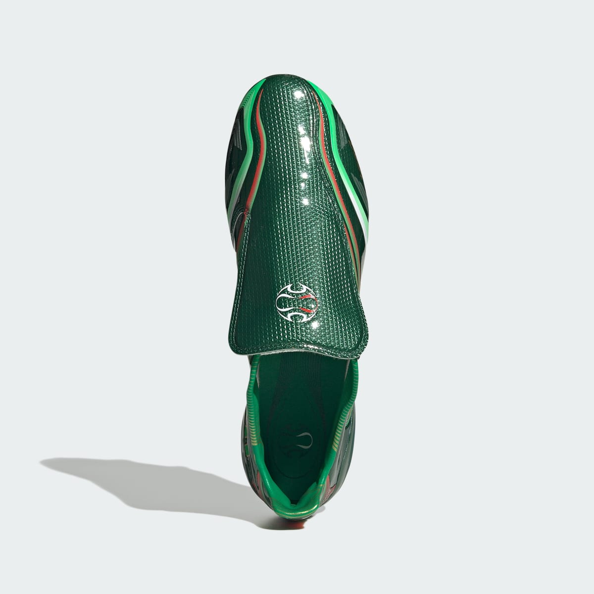 Adidas Women's F50 Tunit Firm Ground Soccer Cleats - Amazon Green / Flash Lime / Hi-Res Red - Image 3