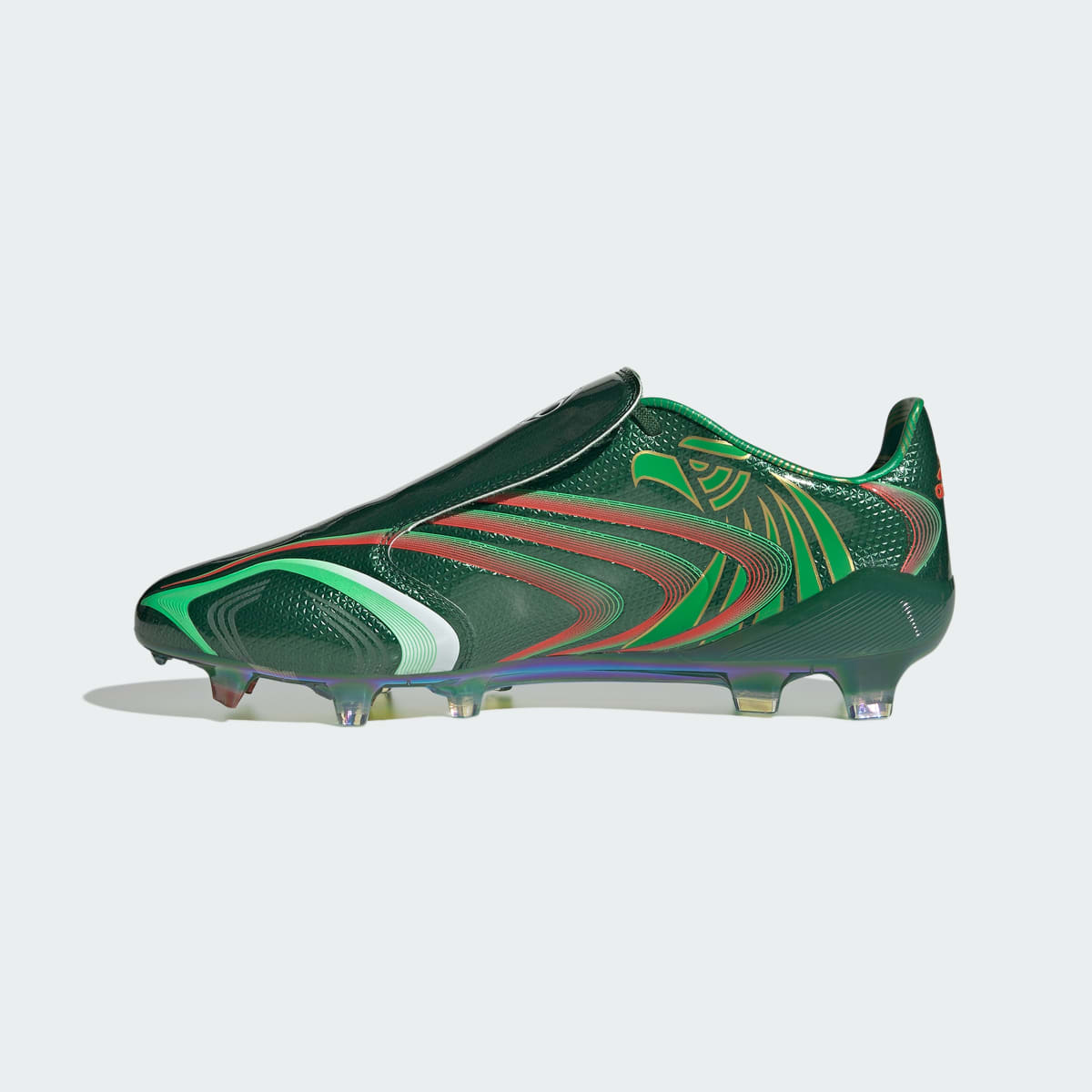 Adidas Women's F50 Tunit Firm Ground Soccer Cleats - Amazon Green / Flash Lime / Hi-Res Red - Image 7