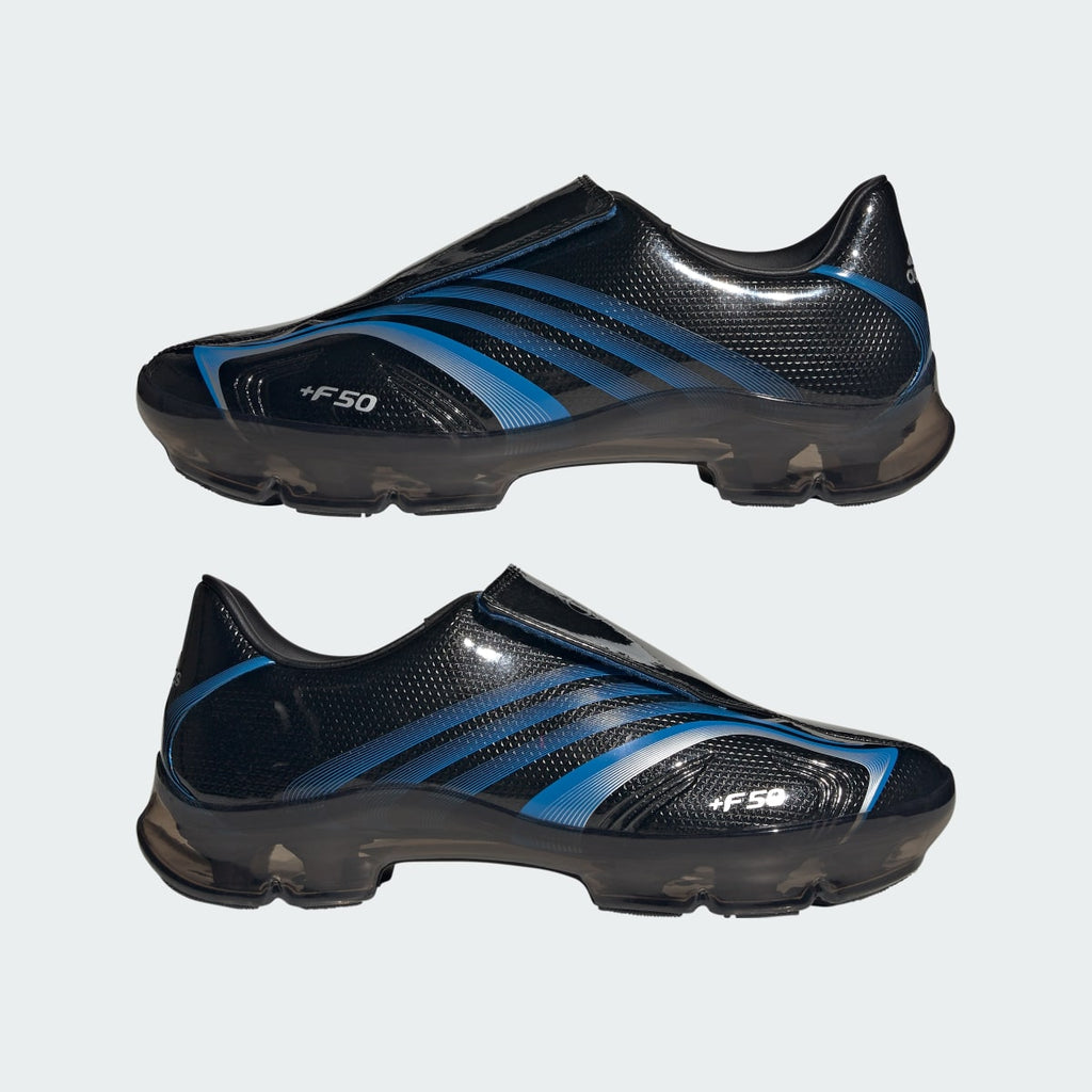 Adidas Men's F50 WALKABLE SHOES - Core Black / Lucid Ray Blue / Silver Metallic - Image 7
