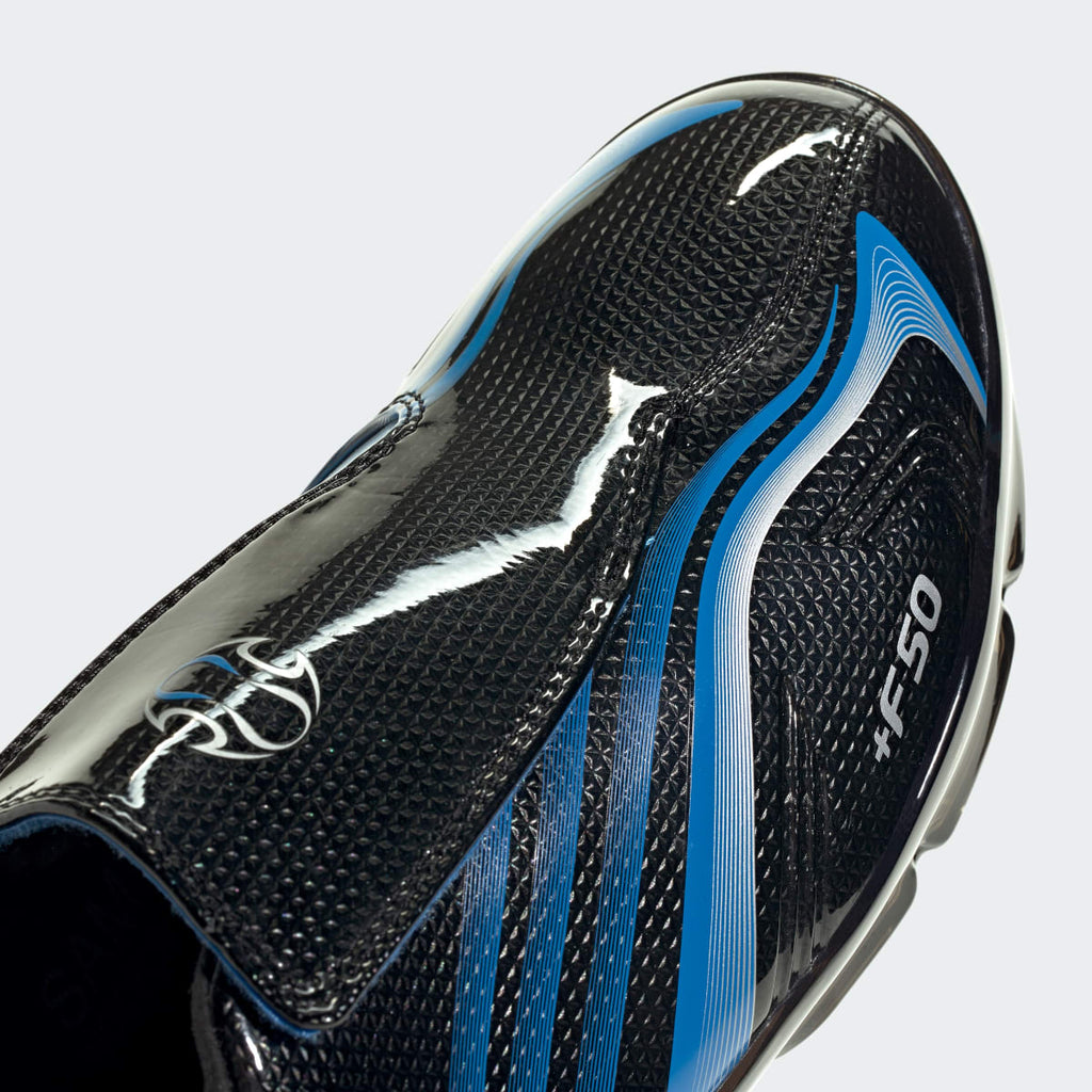 Adidas Men's F50 WALKABLE SHOES - Core Black / Lucid Ray Blue / Silver Metallic - Image 8