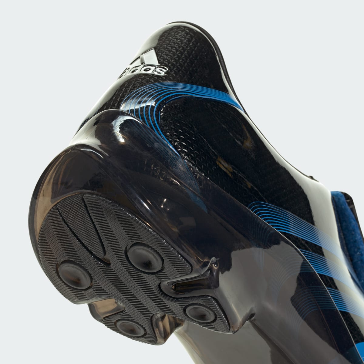 Adidas Men's F50 WALKABLE SHOES - Core Black / Lucid Ray Blue / Silver Metallic - Image 9