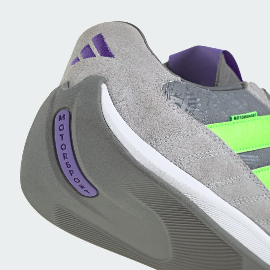 Adidas Men's Feroza Lux Mercedes AMG Petronas F1 Team Shoes - Grey Two / Solar Green / Purple Rush - Image 9