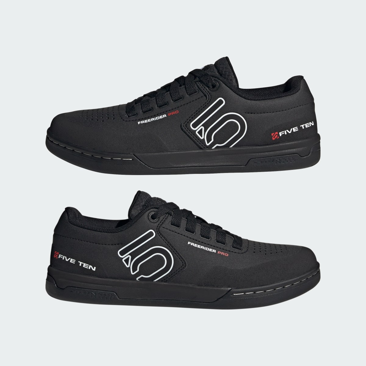 Adidas Men's Five Ten Freerider Pro Mountain Bike Shoes - Core Black / Cloud White / Cloud White - Image 9