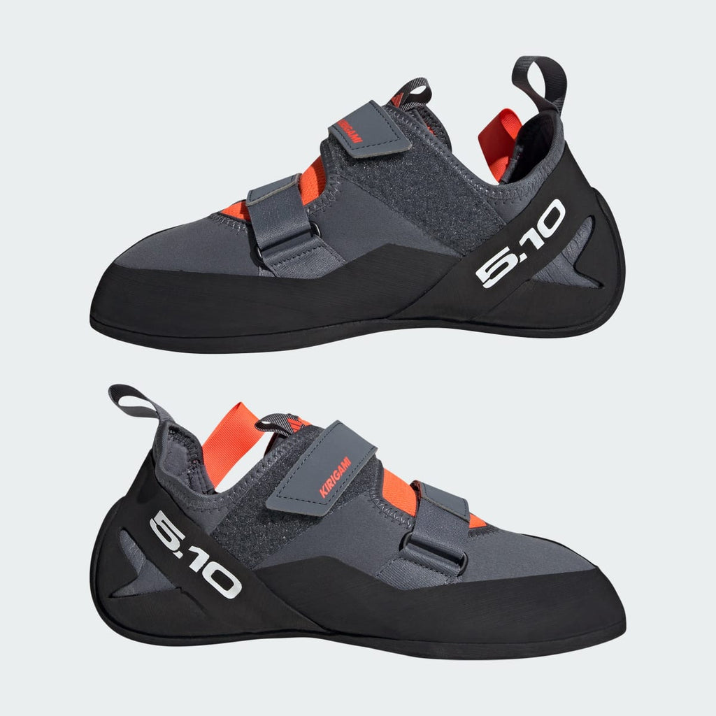 Adidas Men's Five Ten Kirigami Climbing Shoes - Onix / Core Black / Solar Red - Image 7
