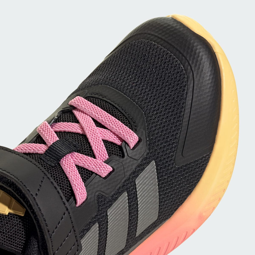 Adidas Kids' Fortarun 4.0 Shoes Kids - Core Black / Iron Metallic / Bliss Pink - Image 9