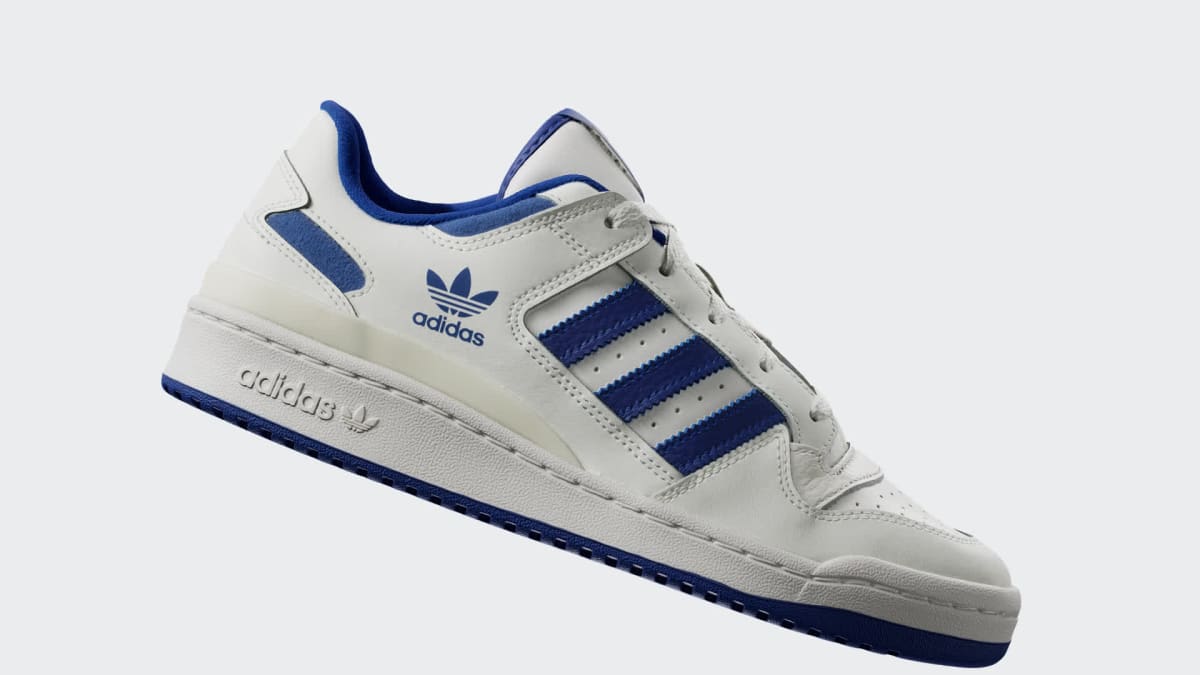 Adidas Women's Forum Low CL Shoes - Core White / Royal Blue / Core White - Image 2