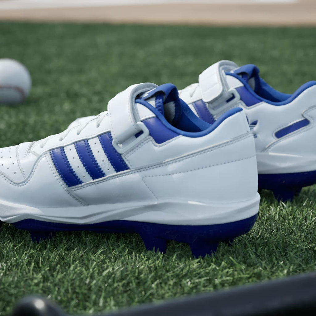 Adidas Women's Forum TPU Baseball Cleats - Cloud White / Royal Blue / Cloud White - Image 10