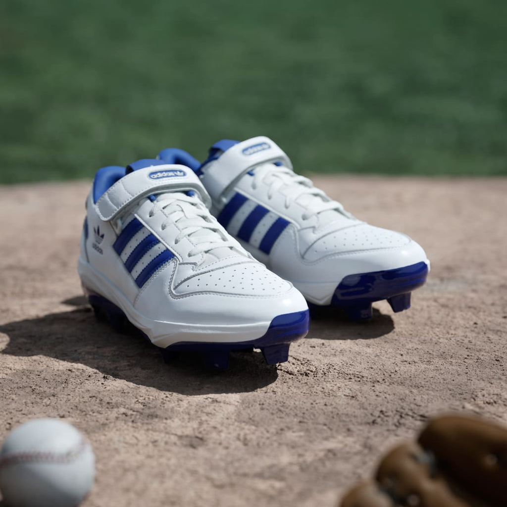 Adidas Women's Forum TPU Baseball Cleats - Cloud White / Royal Blue / Cloud White - Image 5