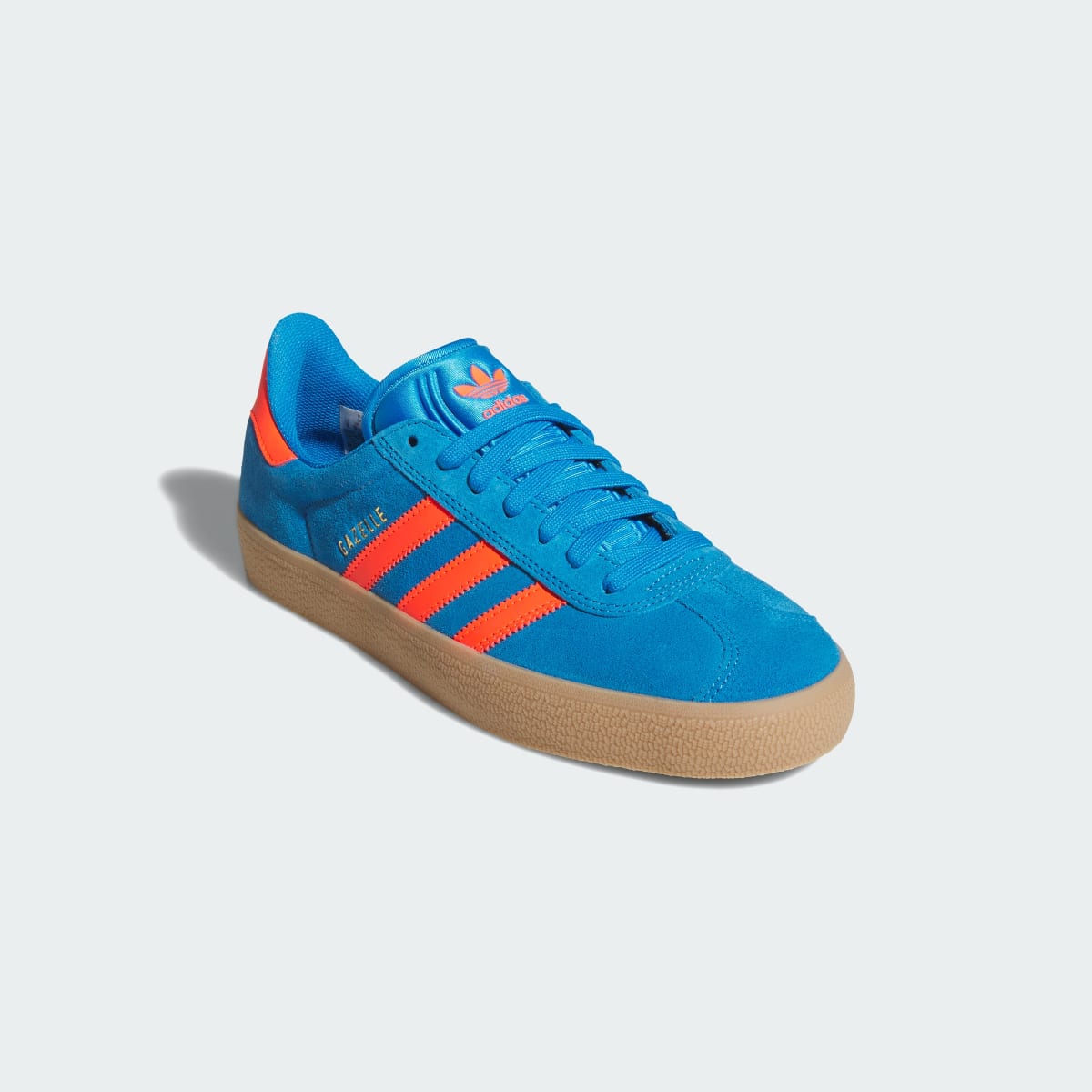 Adidas Men's GAZELLE ADV Shoes - Bright Blue / Solar Red / Gum - Image 4