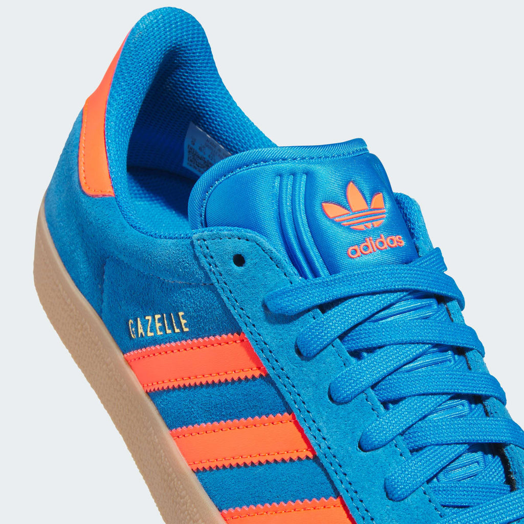 Adidas Men's GAZELLE ADV Shoes - Bright Blue / Solar Red / Gum - Image 7