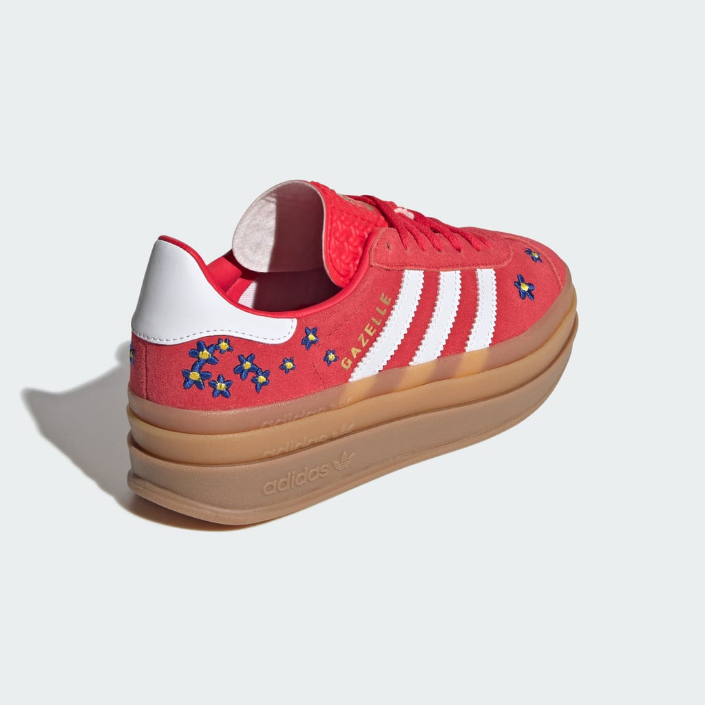Adidas Kids' GAZELLE BOLD SHOES - Pure Ruby / Cloud White / Gum - Image 5