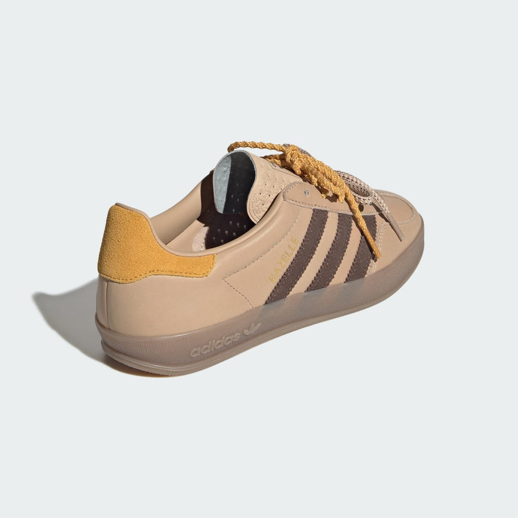 Adidas Women's GAZELLE INDOOR SHOES - Magic Beige / Brown / Preloved Yellow - Image 6