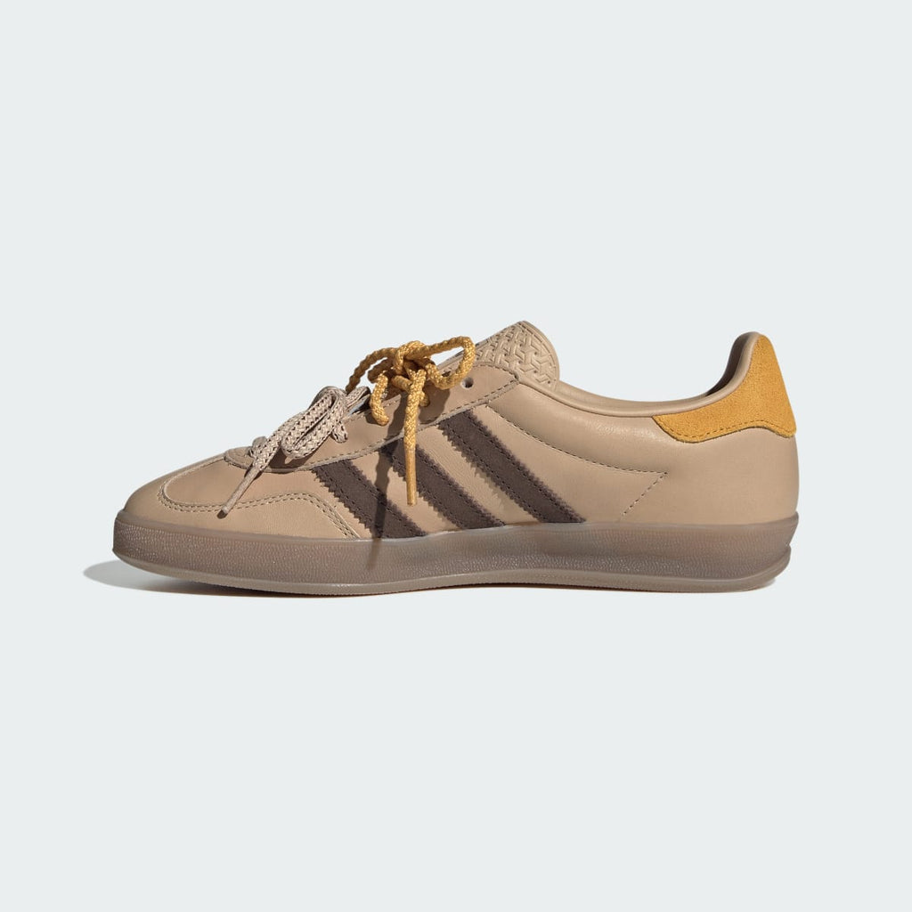 Adidas Women's GAZELLE INDOOR SHOES - Magic Beige / Brown / Preloved Yellow - Image 7