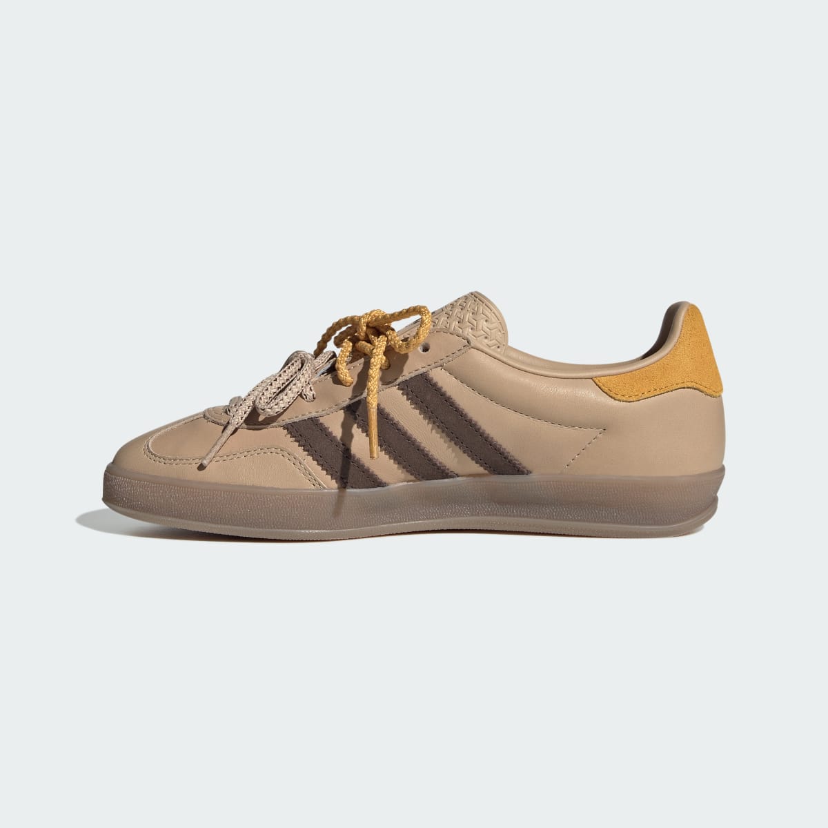 Adidas Women's GAZELLE INDOOR SHOES - Magic Beige / Brown / Preloved Yellow - Image 7