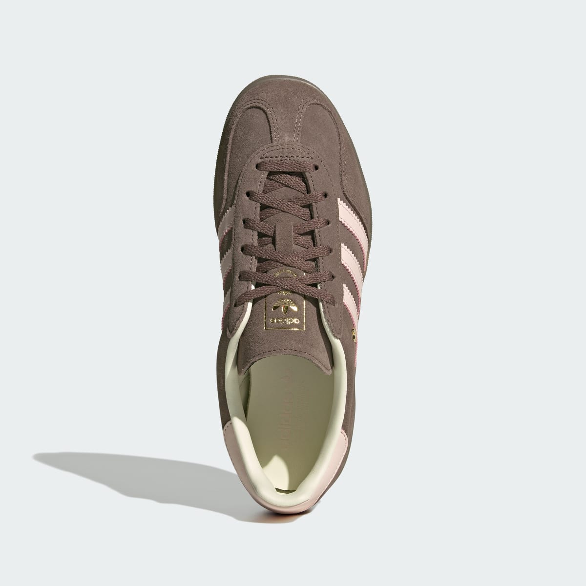 Adidas Women's GAZELLE INDOOR SHOES - Earth Strata / Wonder Quartz / Gum - Image 3