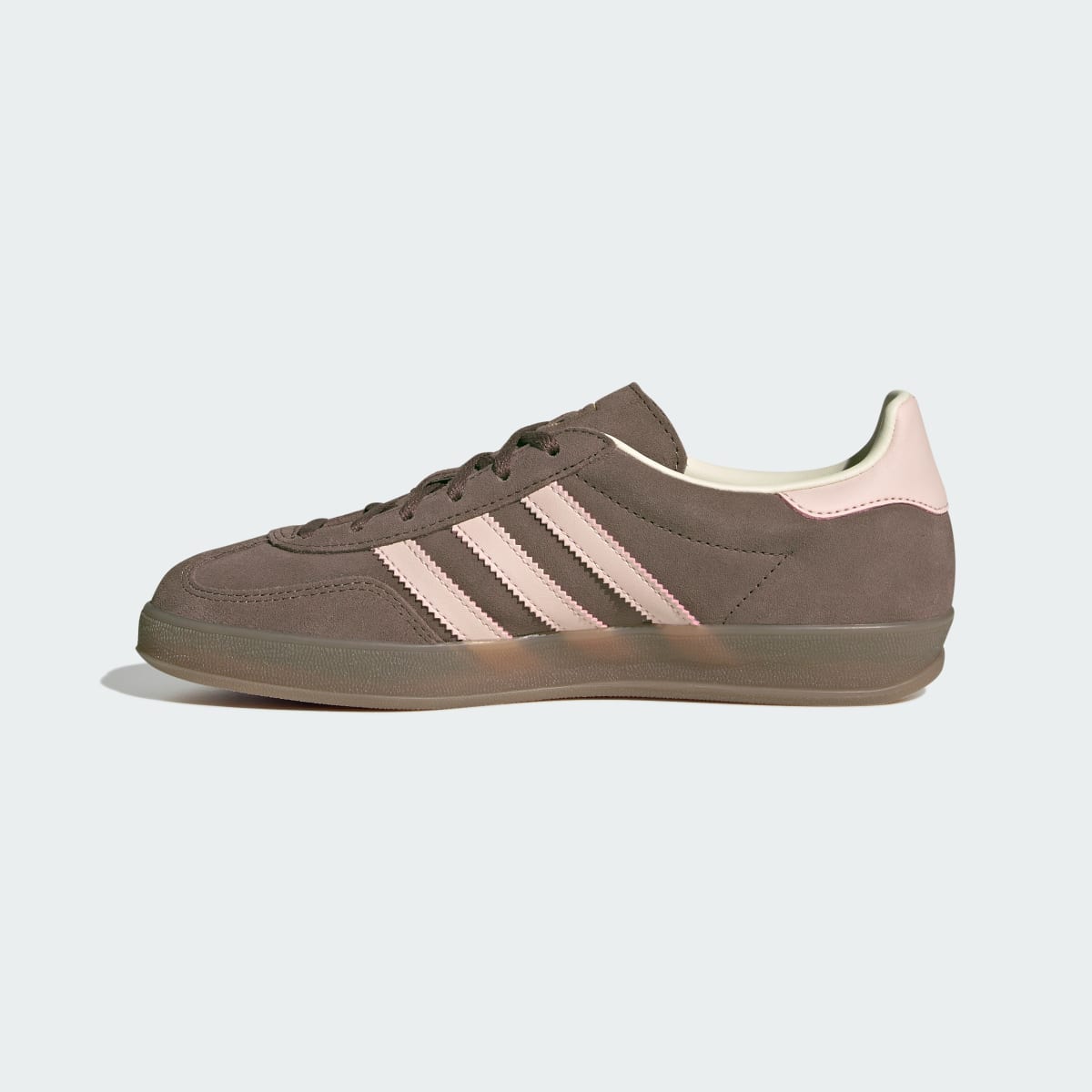 Adidas Women's GAZELLE INDOOR SHOES - Earth Strata / Wonder Quartz / Gum - Image 7
