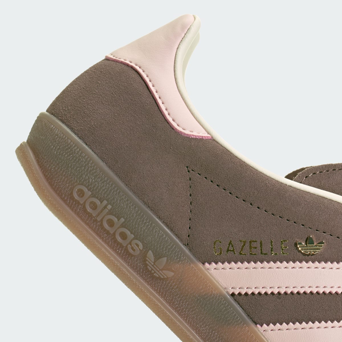 Adidas Women's GAZELLE INDOOR SHOES - Earth Strata / Wonder Quartz / Gum - Image 11