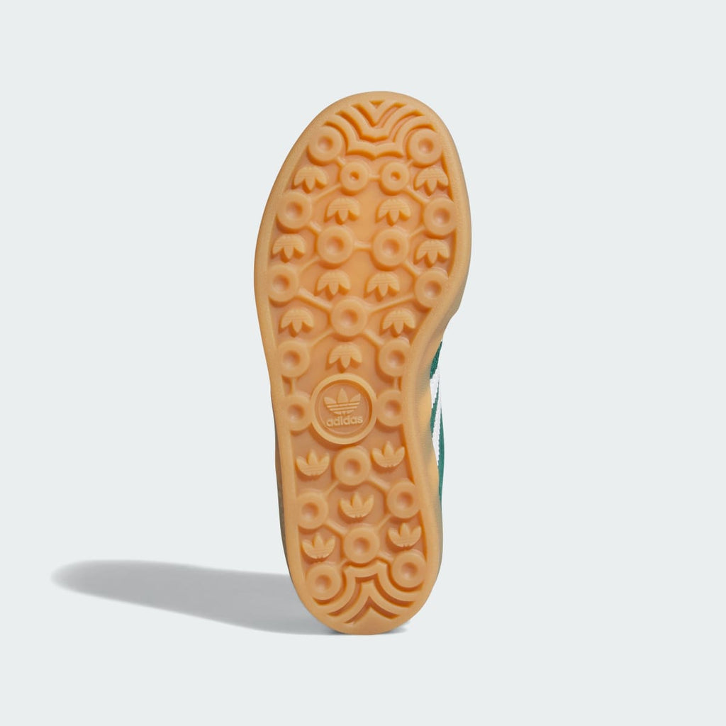 Adidas Kids' GAZELLE INDOOR SHOES - Collegiate Green / Cloud White / Gum - Image 3