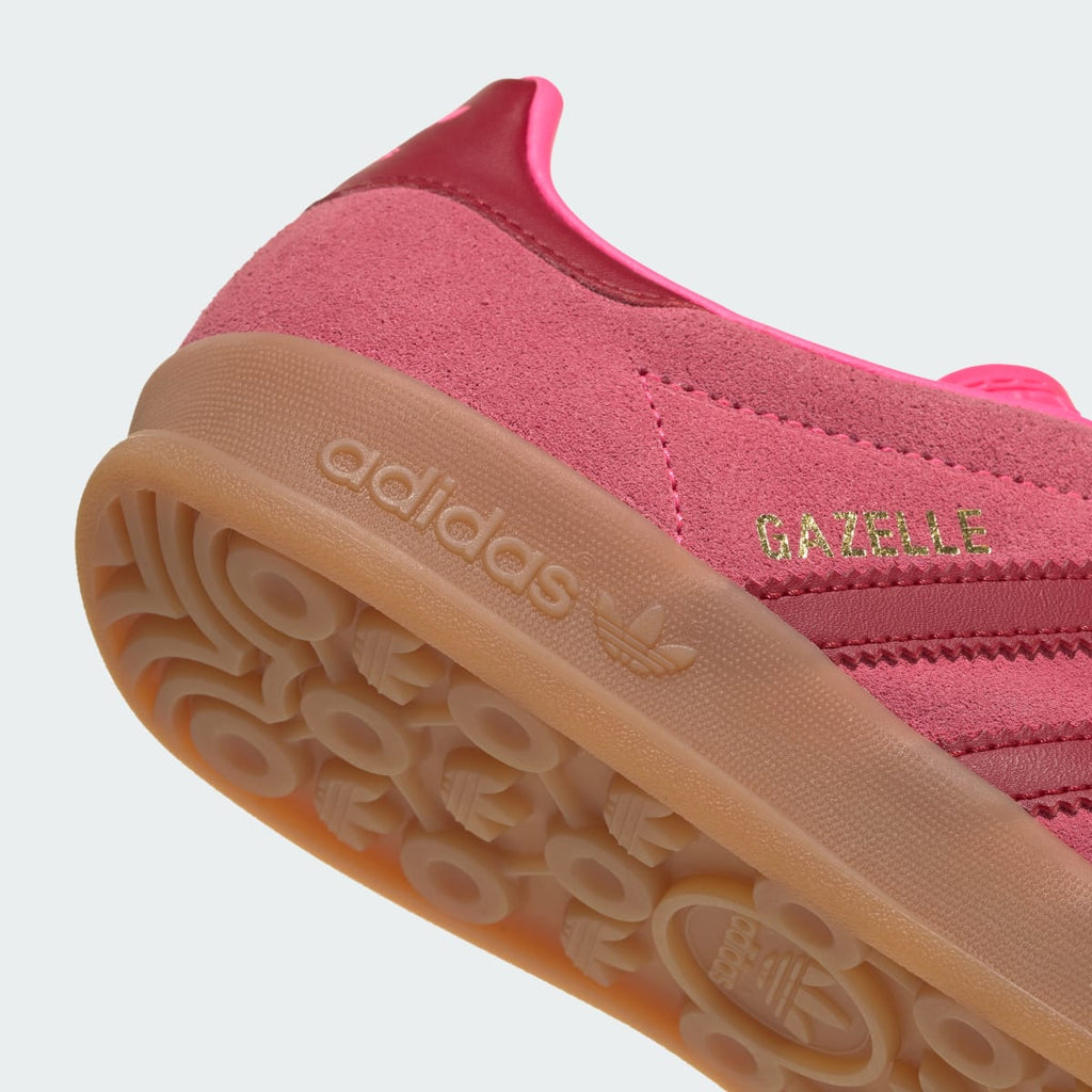 Adidas Kids' GAZELLE INDOOR SHOES - Lucid Pink / Team Victory Red / Gold Metallic - Image 7