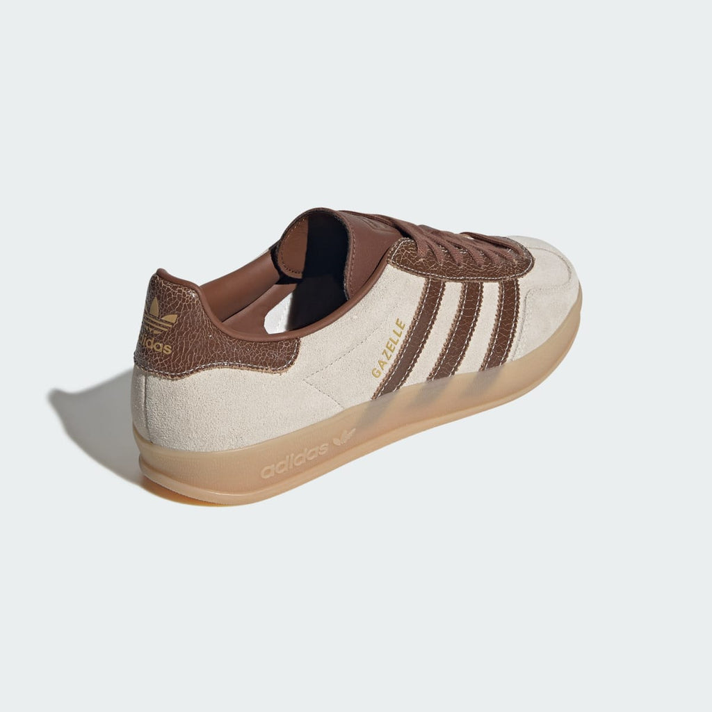 Adidas Men's GAZELLE INDOOR SHOES - Off White / Preloved Brown / Gum - Image 5