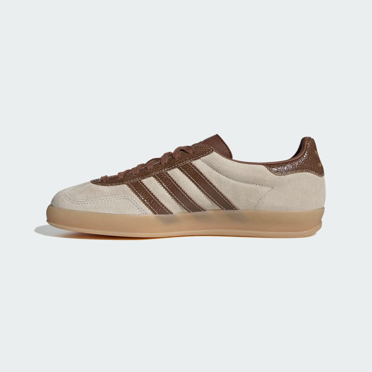 Adidas Men's GAZELLE INDOOR SHOES - Off White / Preloved Brown / Gum - Image 6