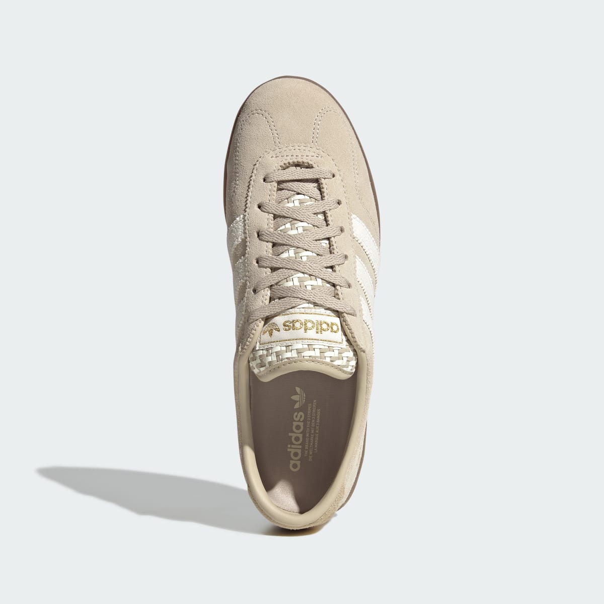 Adidas Women's GAZELLE LO PRO SHOES - Khaki Three / Off White / Gum - Image 3