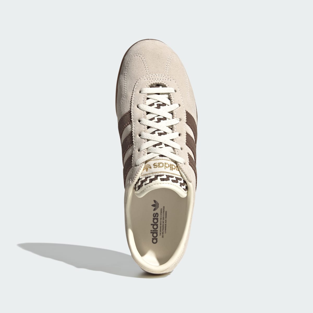 Adidas Women's GAZELLE LO PRO SHOES - Off White / Earth Strata / Gum - Image 3