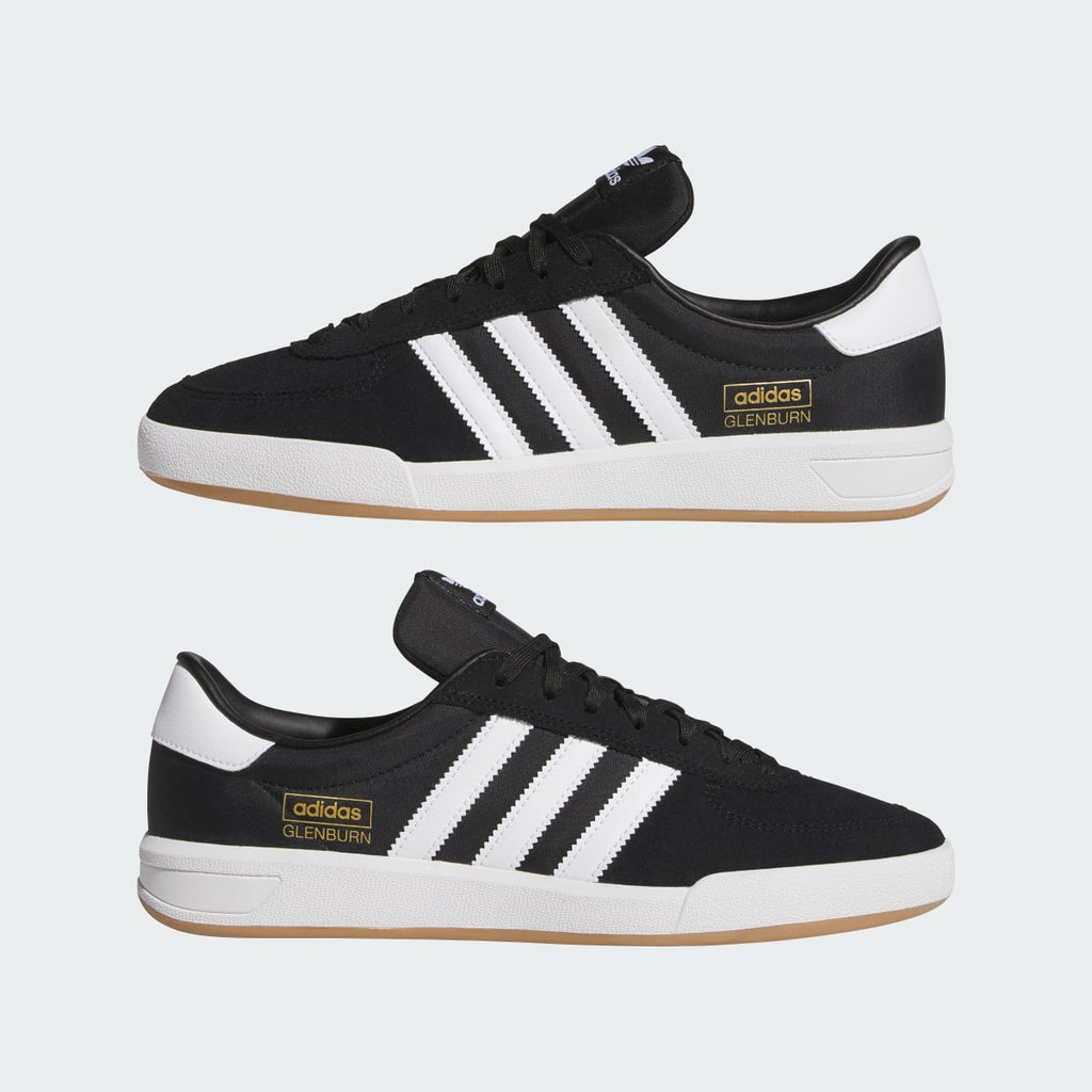 Adidas Men's GLENBURN Shoes - Core Black / Cloud White / Gum - Image 7