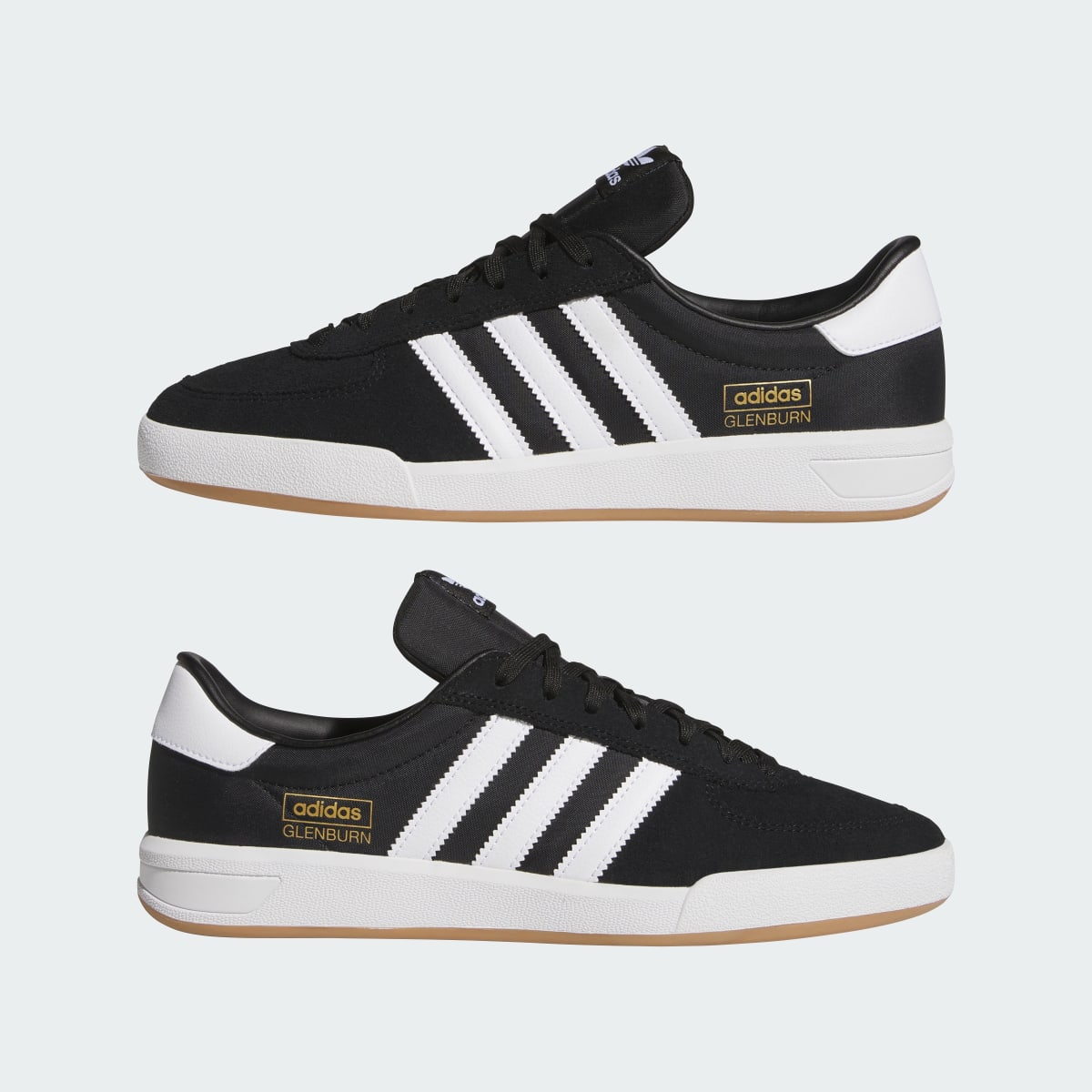 Adidas Men's GLENBURN Shoes - Core Black / Cloud White / Gum - Image 7