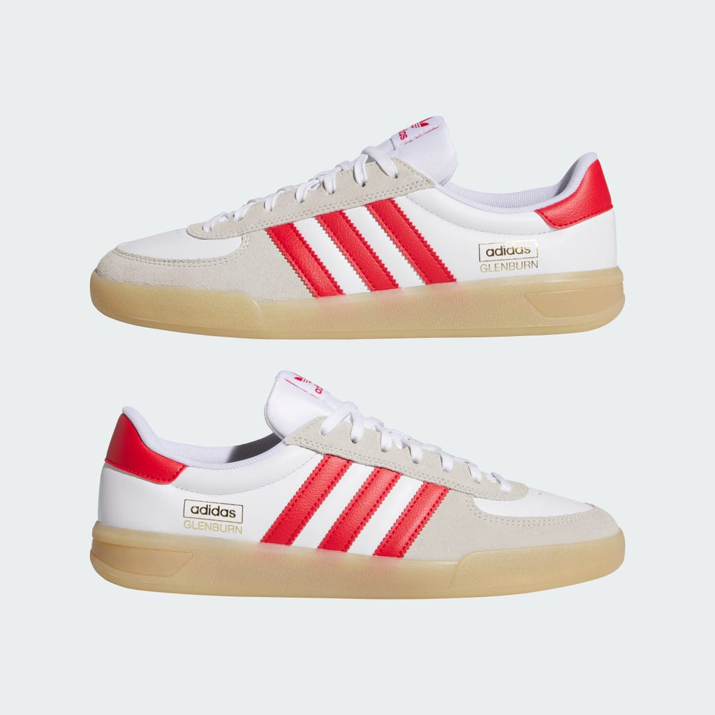 Adidas Women's GLENBURN Shoes - Cloud White / Better Scarlet / Gum - Image 7