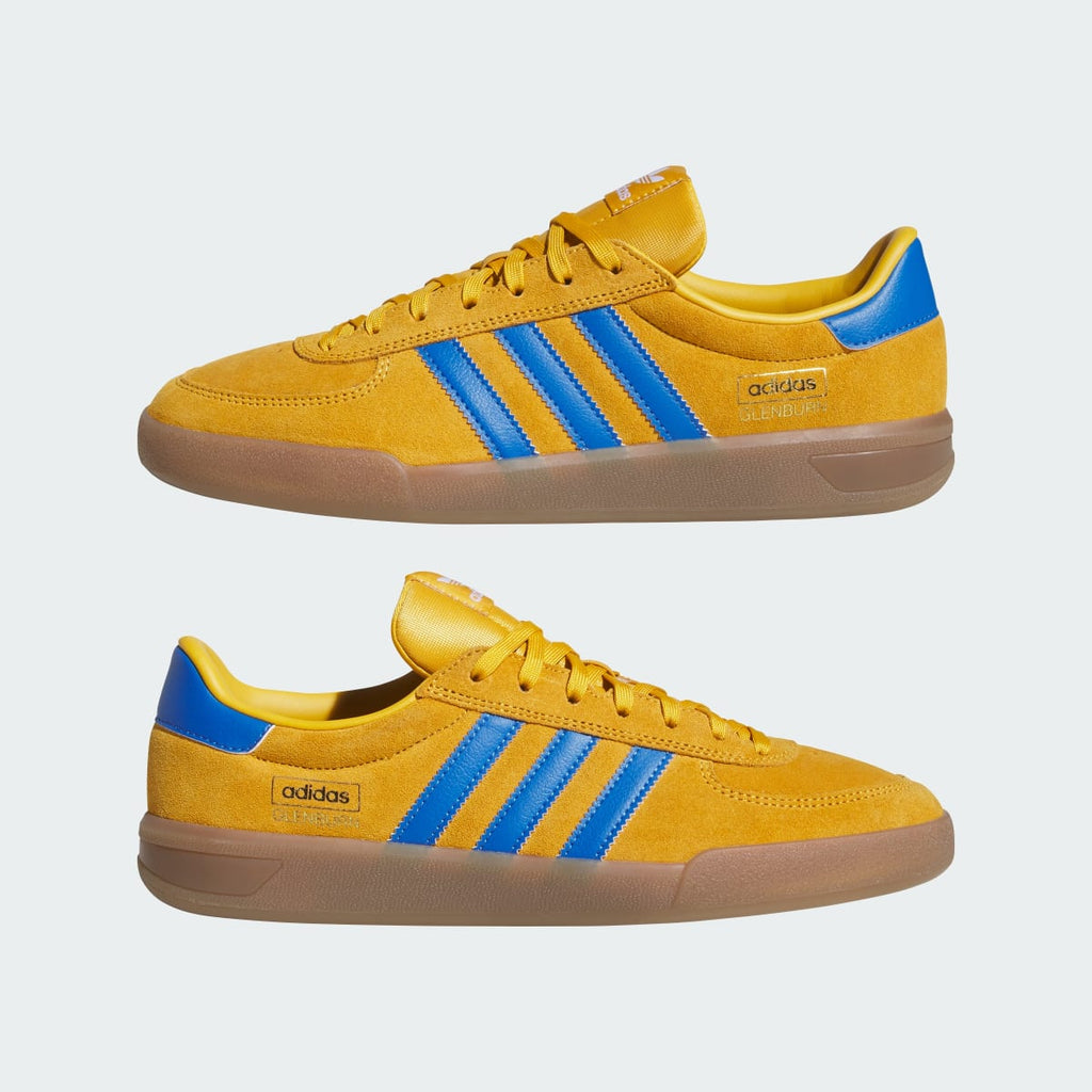 Adidas Men's GLENBURN Shoes - Preloved Yellow / Bright Royal / Gum - Image 7
