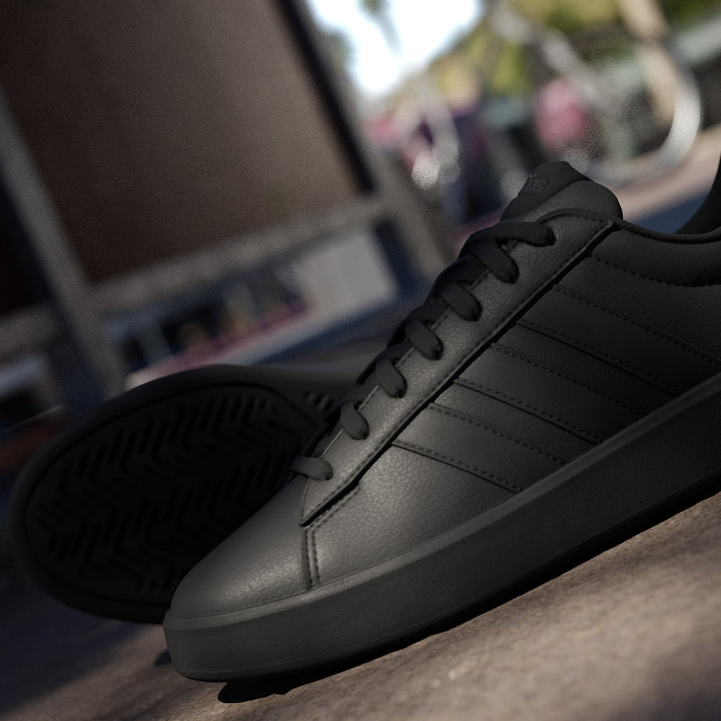 Adidas Men's GRAND COURT 3.0 SHOES - Core Black / Core Black / Carbon - Image 10