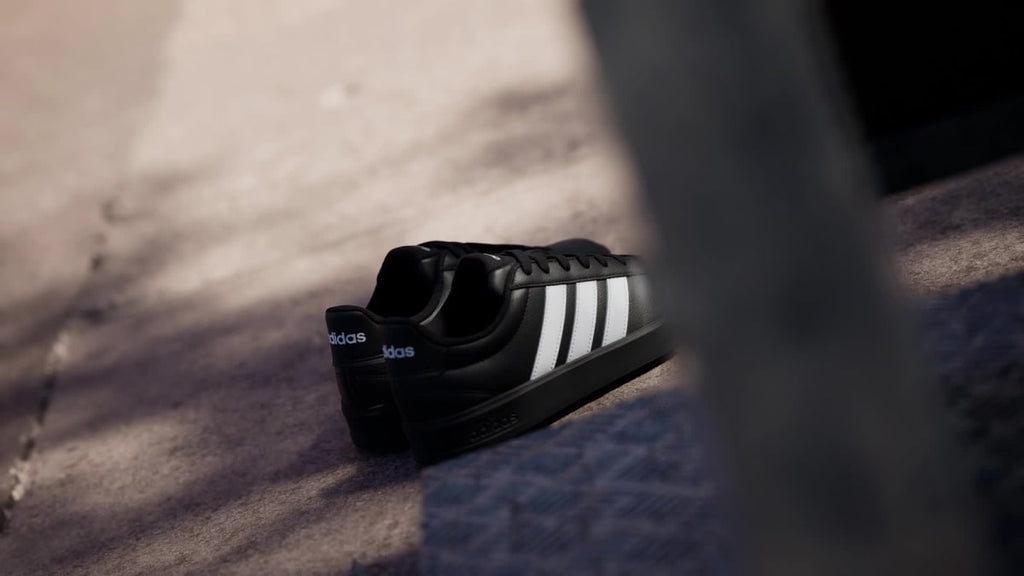 Adidas Women's GRAND COURT 3.0 SHOES - Core Black / Cloud White / Cloud White - Image 2