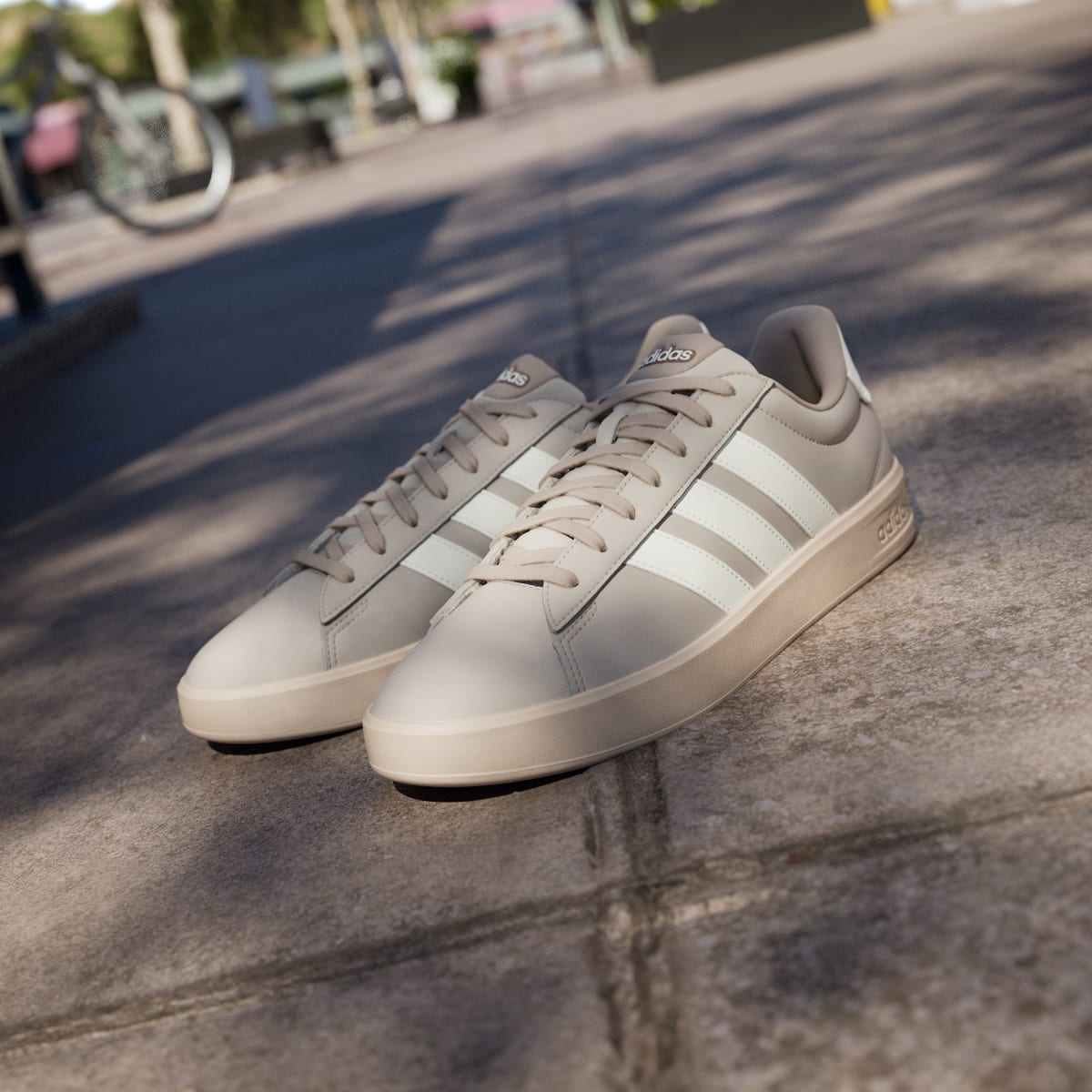 Adidas Men's GRAND COURT 3.0 SHOES - Light Brown / Off White / Chalky Brown - Image 8