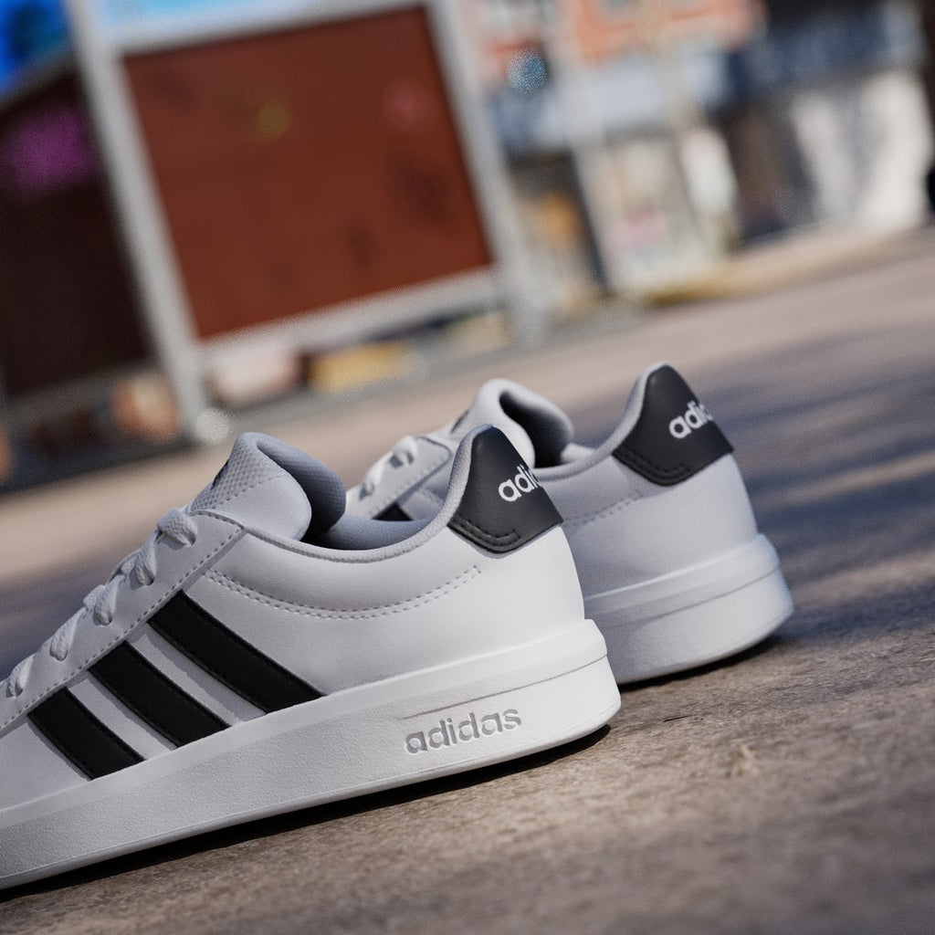 Adidas Kids' GRAND COURT 3.0 SHOES JUNIOR - Cloud White / Core Black / Cloud White - Image 9