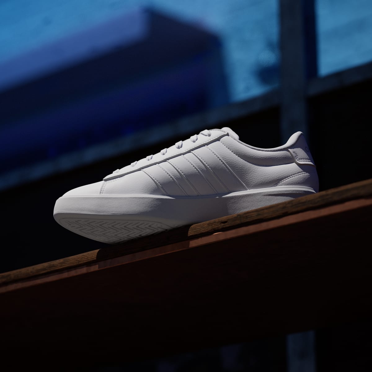 Adidas Men's GRAND COURT 3.0 SHOES - Cloud White / Cloud White / Grey Two - Image 7