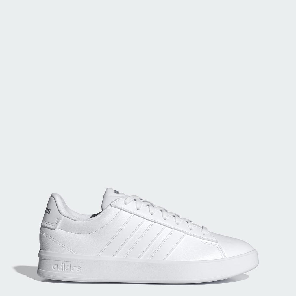 Adidas Women's GRAND COURT 3.0 SHOES - Cloud White / Cloud White / Iron Metallic - Image 1