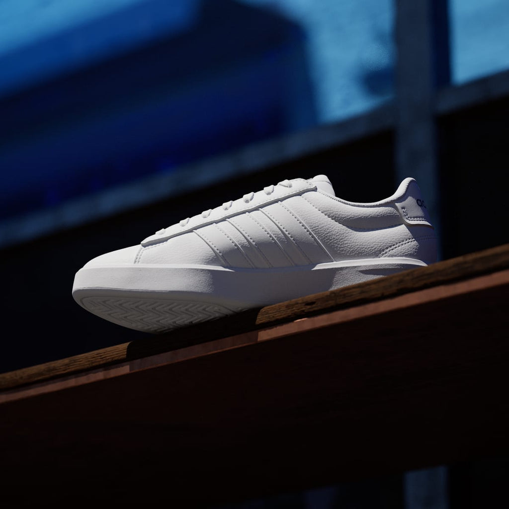 Adidas Women's GRAND COURT 3.0 SHOES - Cloud White / Cloud White / Iron Metallic - Image 7