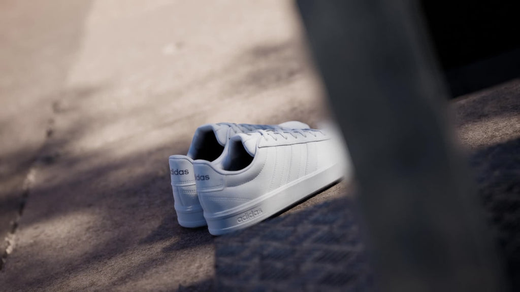 Adidas Women's GRAND COURT 3.0 SHOES - Cloud White / Cloud White / Iron Metallic - Image 2