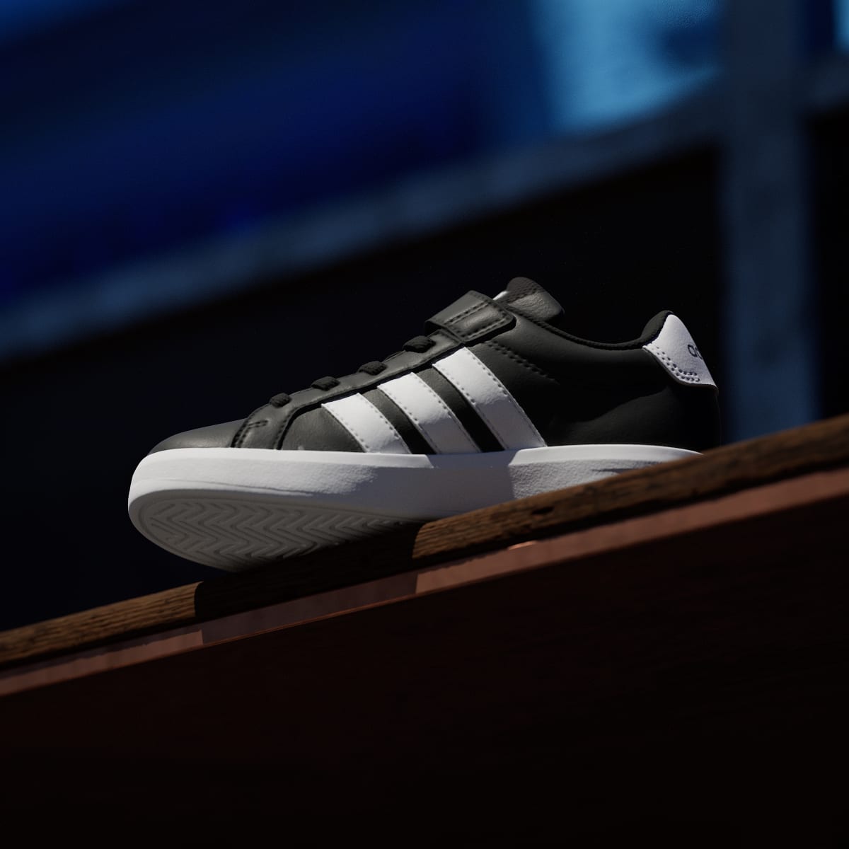 Adidas Kids' GRAND COURT 3.0 Shoes CHILDREN - Core Black / Cloud White / Cloud White - Image 7