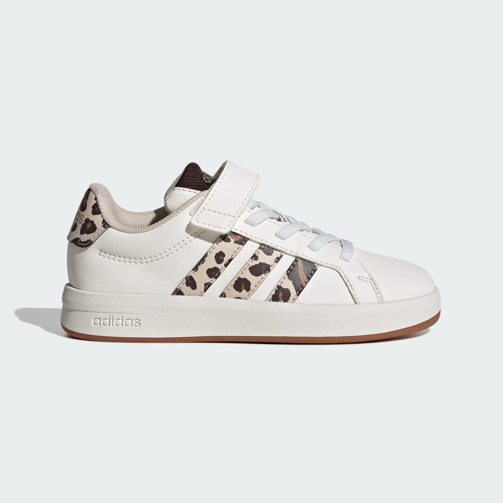 Adidas Kids' GRAND COURT 3.0 Shoes CHILDREN - Core White / Crystal Linen / Aurora Coffee - Image 1