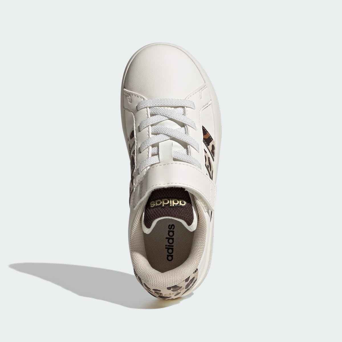 Adidas Kids' GRAND COURT 3.0 Shoes CHILDREN - Core White / Crystal Linen / Aurora Coffee - Image 2