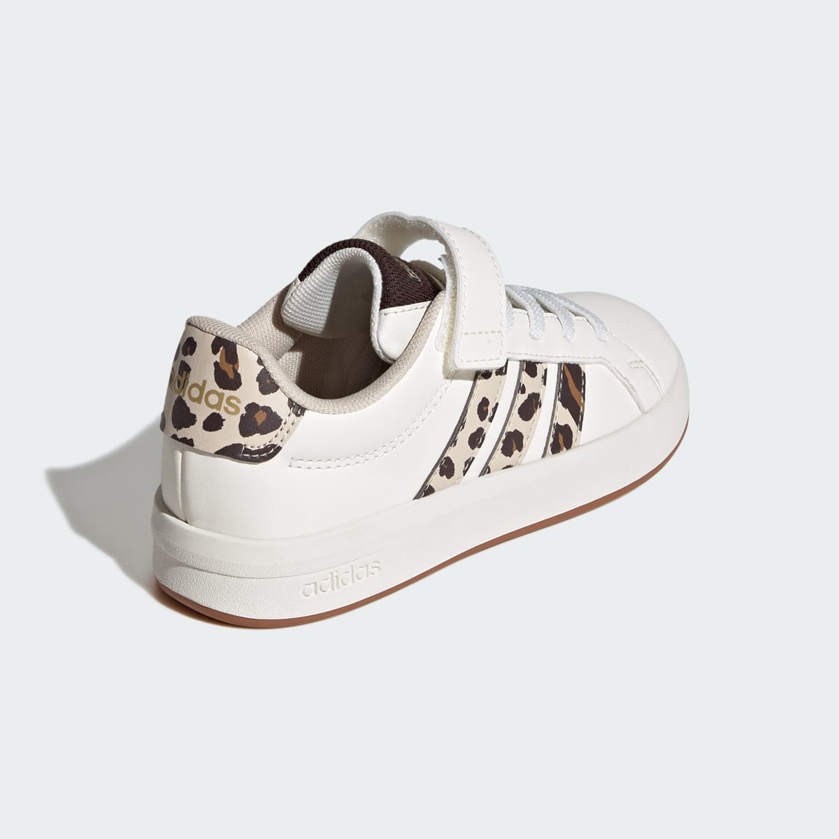 Adidas Kids' GRAND COURT 3.0 Shoes CHILDREN - Core White / Crystal Linen / Aurora Coffee - Image 5
