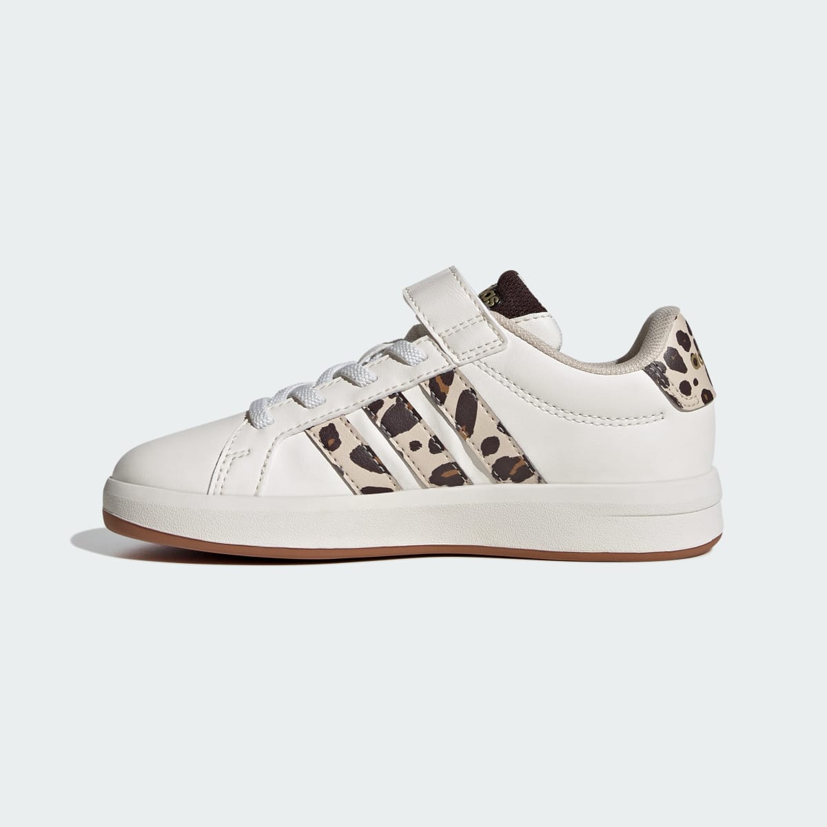 Adidas Kids' GRAND COURT 3.0 Shoes CHILDREN - Core White / Crystal Linen / Aurora Coffee - Image 6