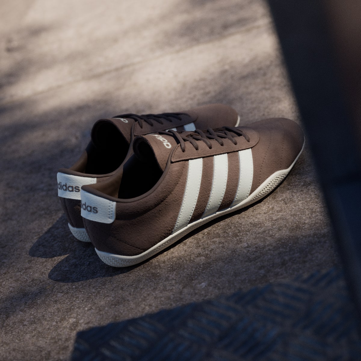 Adidas Women's GRAND COURT LO SHOES - Earth Strata / Off White / Earth Strata - Image 6