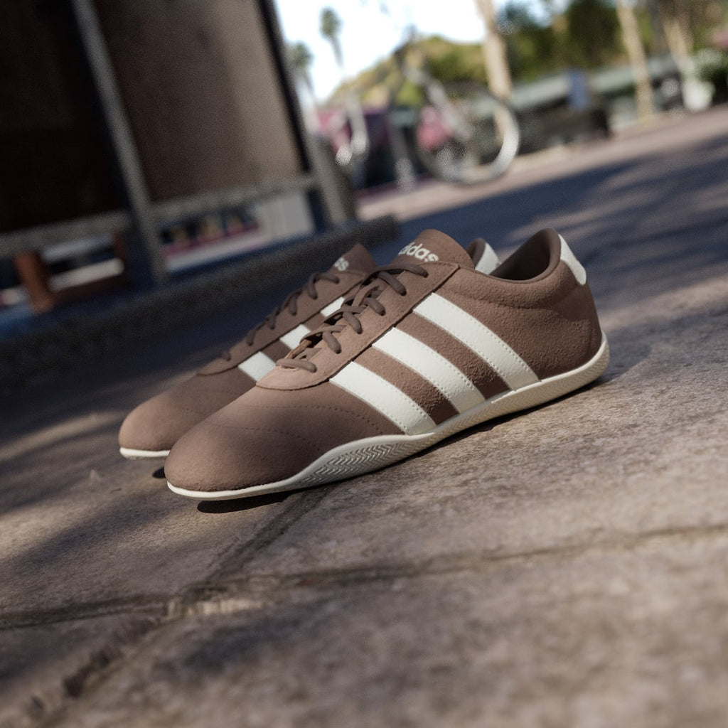 Adidas Women's GRAND COURT LO SHOES - Earth Strata / Off White / Earth Strata - Image 8